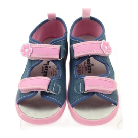 American Club American sandals children's shoes leather insole blue pink 4 American Club American sandals children's shoes leather insole blue pink 4