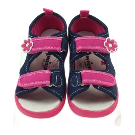 American Club American sandals children's shoes leather insole pink navy blue 4 American Club American sandals children's shoes leather insole pink navy blue 4