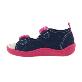American Club American sandals children's shoes leather insole pink navy blue 2 American Club American sandals children's shoes leather insole pink navy blue 2