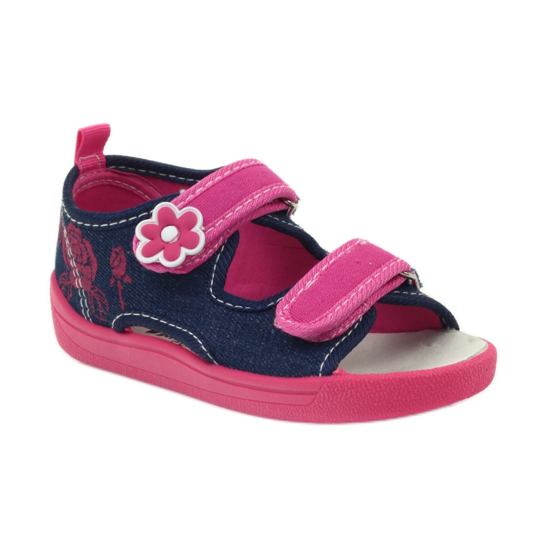 American Club American sandals children's shoes leather insole pink navy blue 1 American Club American sandals children's shoes leather insole pink navy blue 1