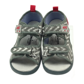 American Club gray children's sandals TEN36 grey red 4