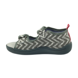 American Club gray children's sandals TEN36 grey red 2 American Club gray children's sandals TEN36 grey red 2