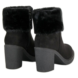 Seastar Suede Booties With Fur black 1