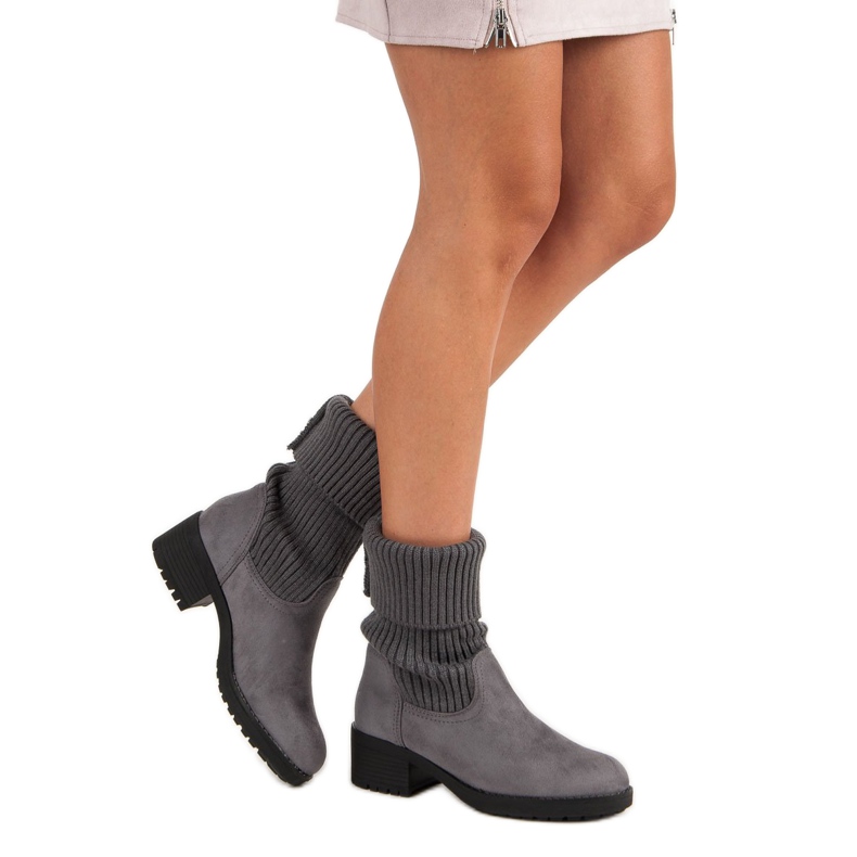 Seastar Slip-on high boots grey 1