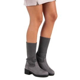 Seastar Slip-on high boots grey 2