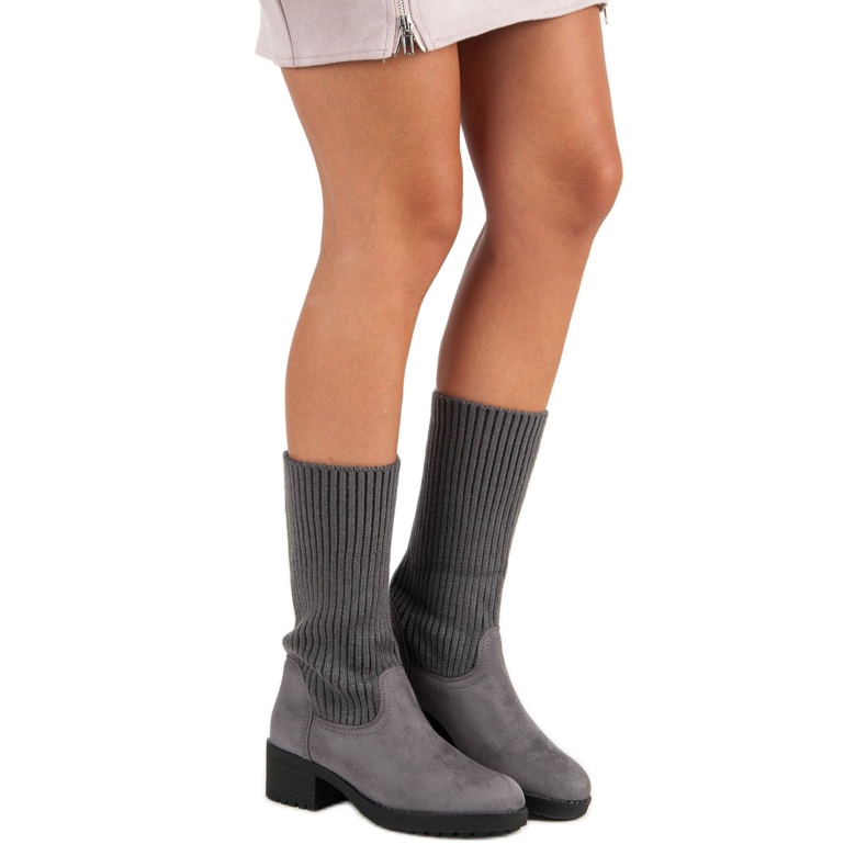 Seastar Slip-on high boots grey 2