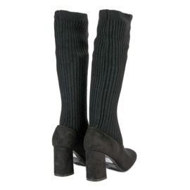 Seastar Black fitted boots 1
