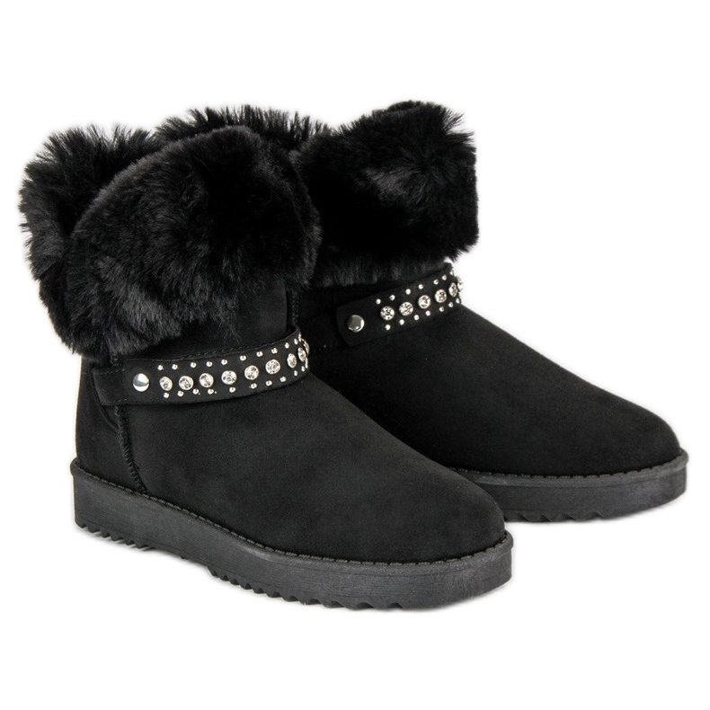 Seastar Mukluki with fur black 2