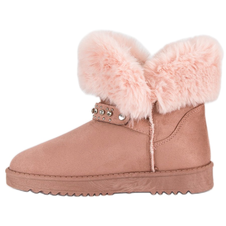 Seastar Mukluki With Fur pink 1