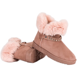 Seastar Mukluki With Fur pink 2