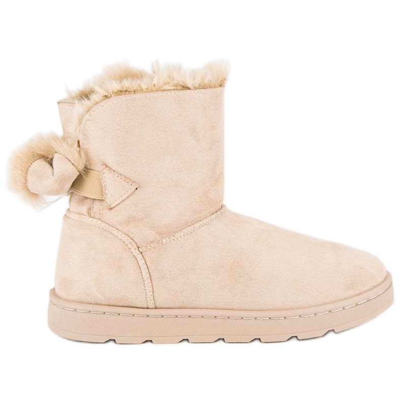 Ladies' beige snow boots 1