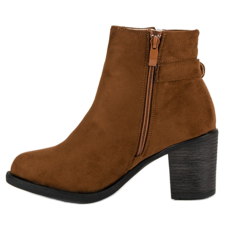 Small Swan Fashionable women's boots brown 2