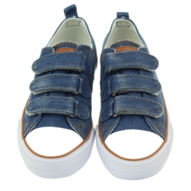 American Club Denim dk sneakers with velcro blue 4 American Club Denim dk sneakers with velcro blue 4