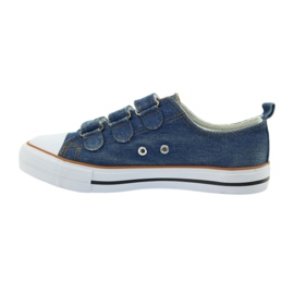American Club Denim dk sneakers with velcro blue 2 American Club Denim dk sneakers with velcro blue 2