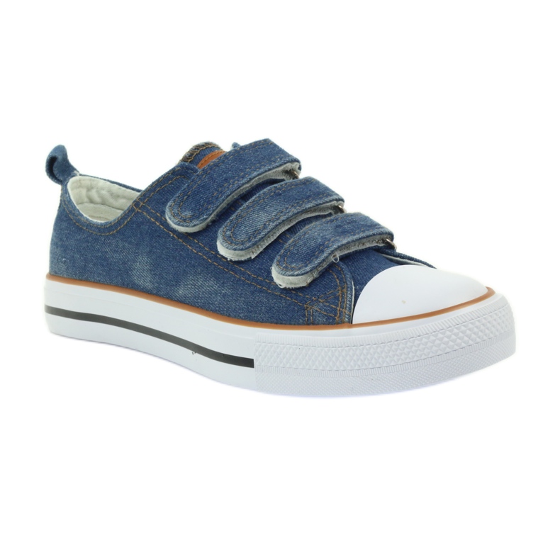 American Club Denim dk sneakers with velcro blue 1 American Club Denim dk sneakers with velcro blue 1