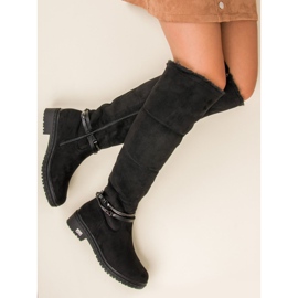 Seastar Women's suede boots black 2