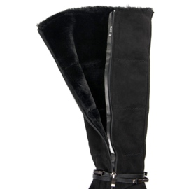 Seastar Women's suede boots black 1
