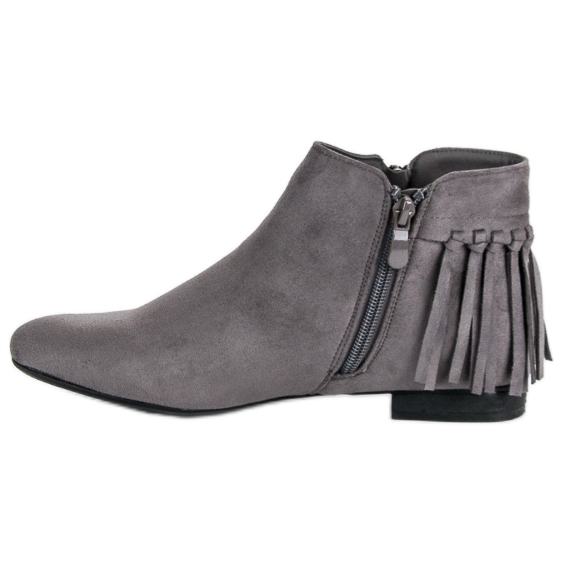 Vinceza Gray suede boots grey 1