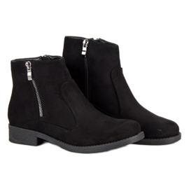 Filippo Black suede ankle boots 2