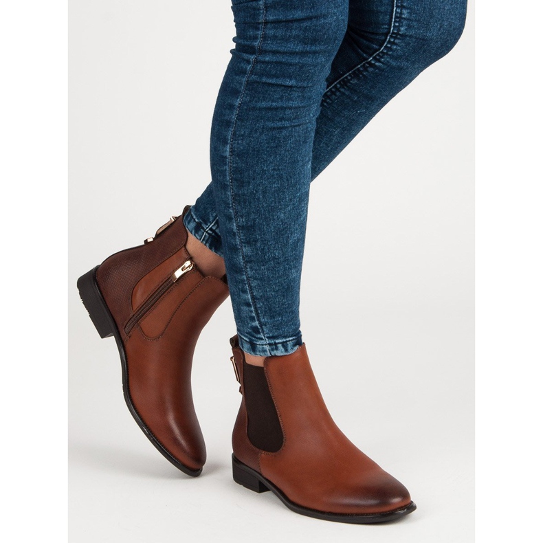 Filippo Brown Chelsea boots 1
