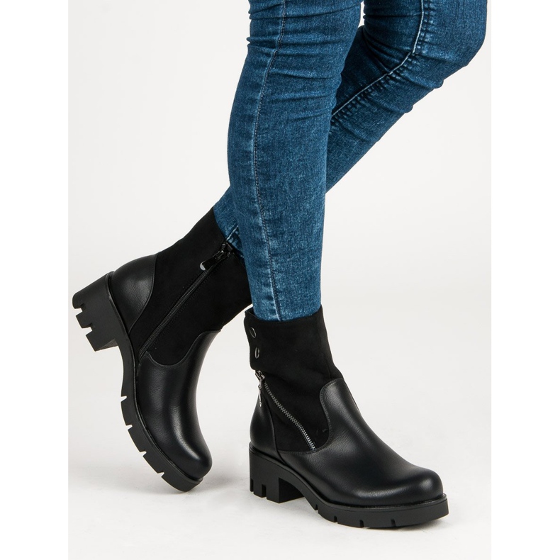 Filippo Comfortable boots with protector black 2