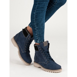 Vinceza Navy blue trappers 2