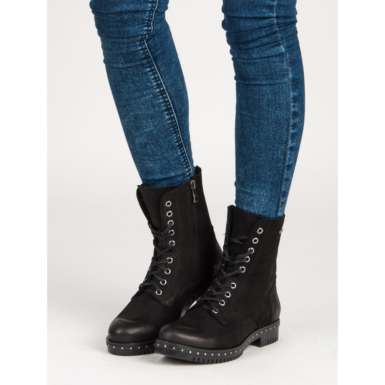 Black Leather Workers VINCEZA 1