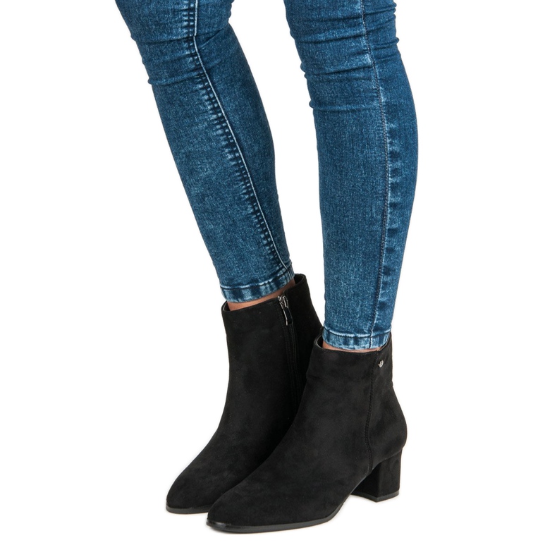 Filippo Women's suede shoes black 1