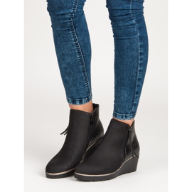 Filippo Black wedge boots 1