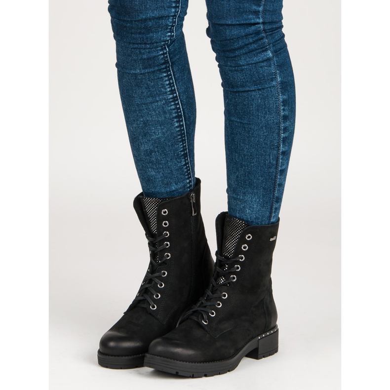 VINCEZA lace-up boots black 1