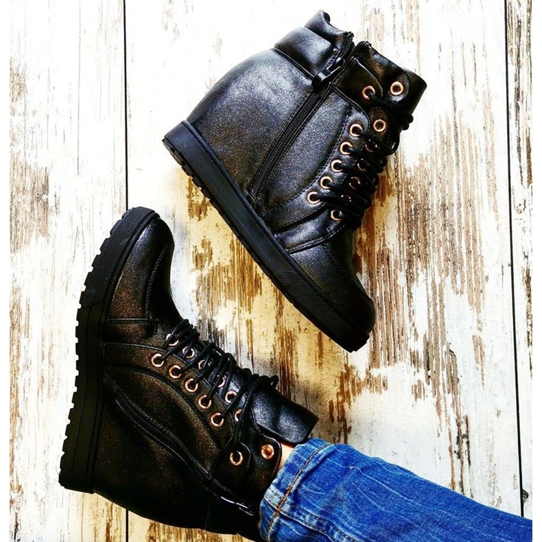 J. Star Stylish tied sneakers black 2 J. Star Stylish tied sneakers black 2