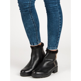 J. Star Fashionable boots with fur black 1