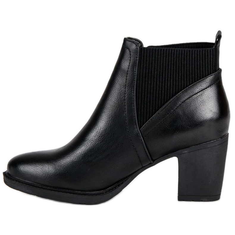 Elegant boots on the post black 1