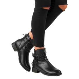 J. Star Women's boots with a binding black 2