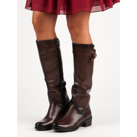 Brown boots from VINCEZA 1 Brown boots from VINCEZA 1