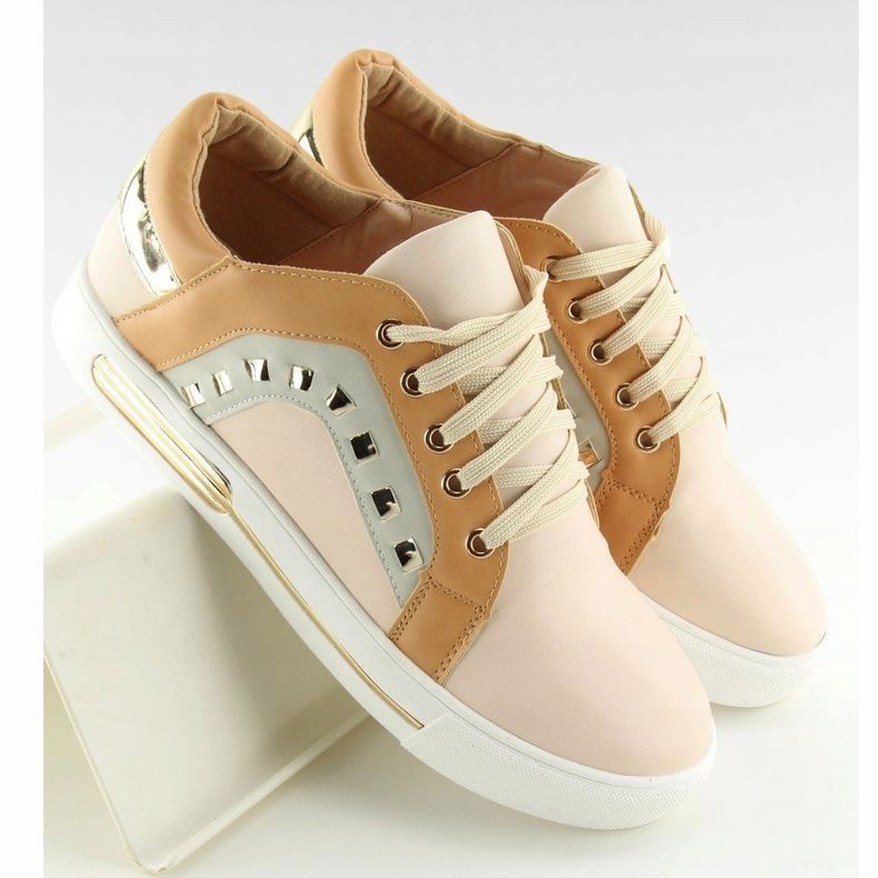 Women's BH-115 Camel sneakers beige multicolored 1