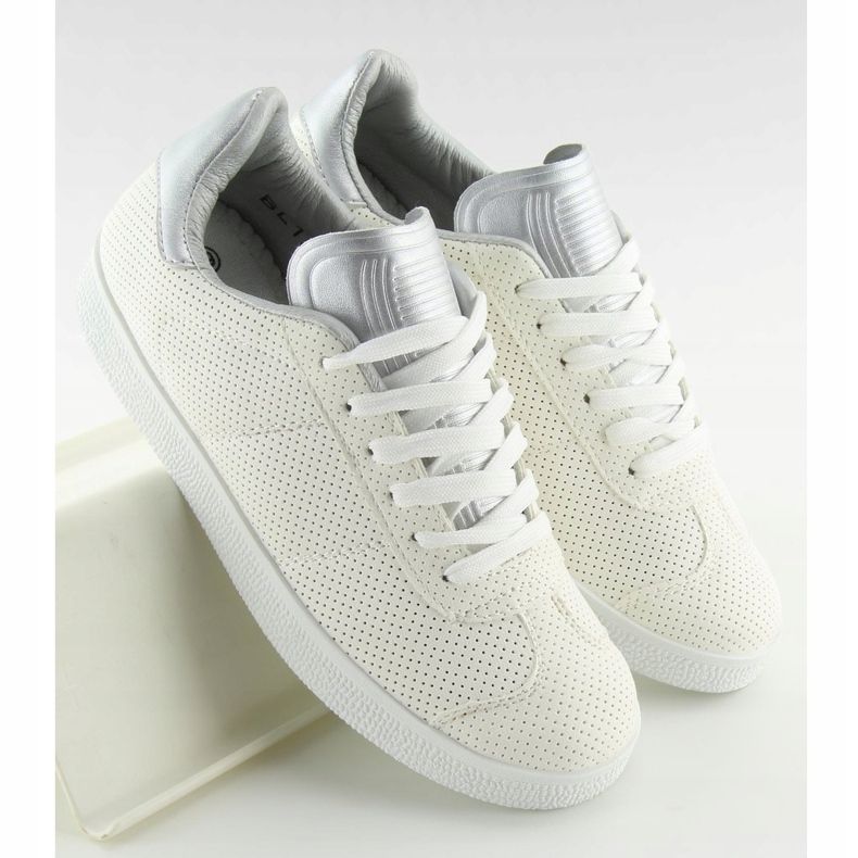 White women's sneakers BL131P White 2