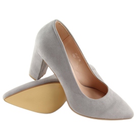 Pumps on the gray post NF-27 Gray grey 1