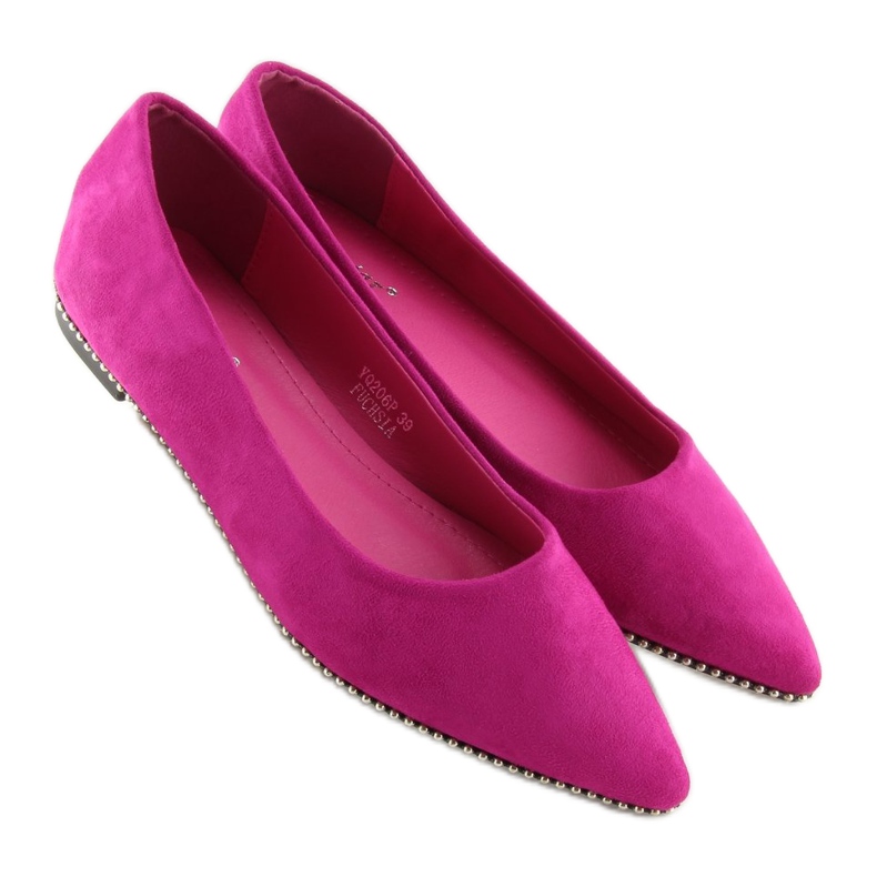 Fuchsia ballerinas YQ206 Fuschia pink 2