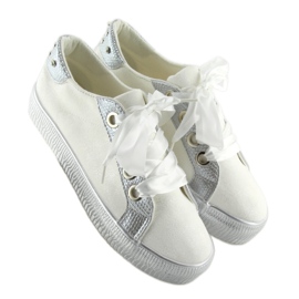 White women's sneakers BS096 BAS-1 White 1