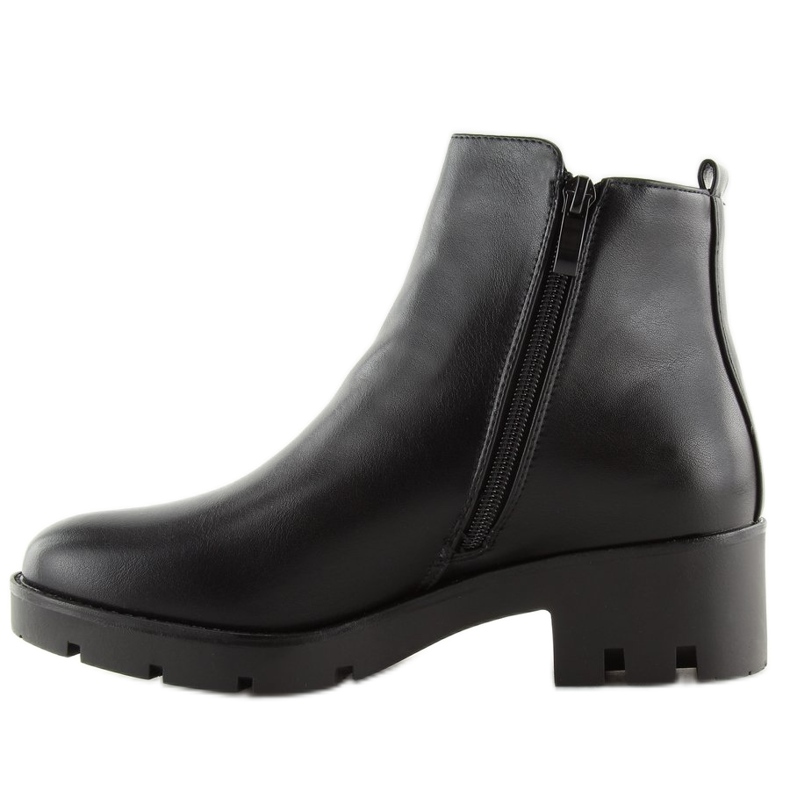 Black boots with thick soles NC692 black 2 Black boots with thick soles NC692 black 2