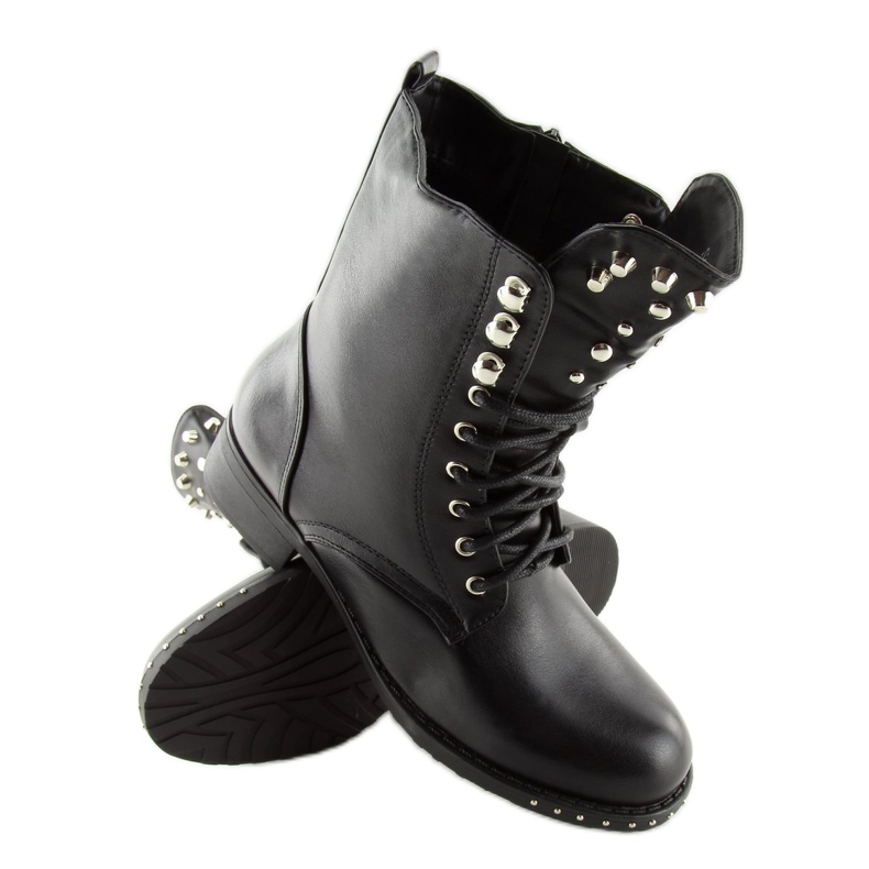 Black Boots with studs NC252 black 2