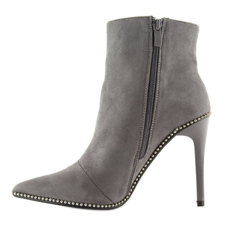 Gray ZY153 Gray boots on a pin grey 2