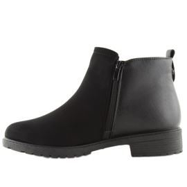 Black black ankle boots for women NB225P Black 1