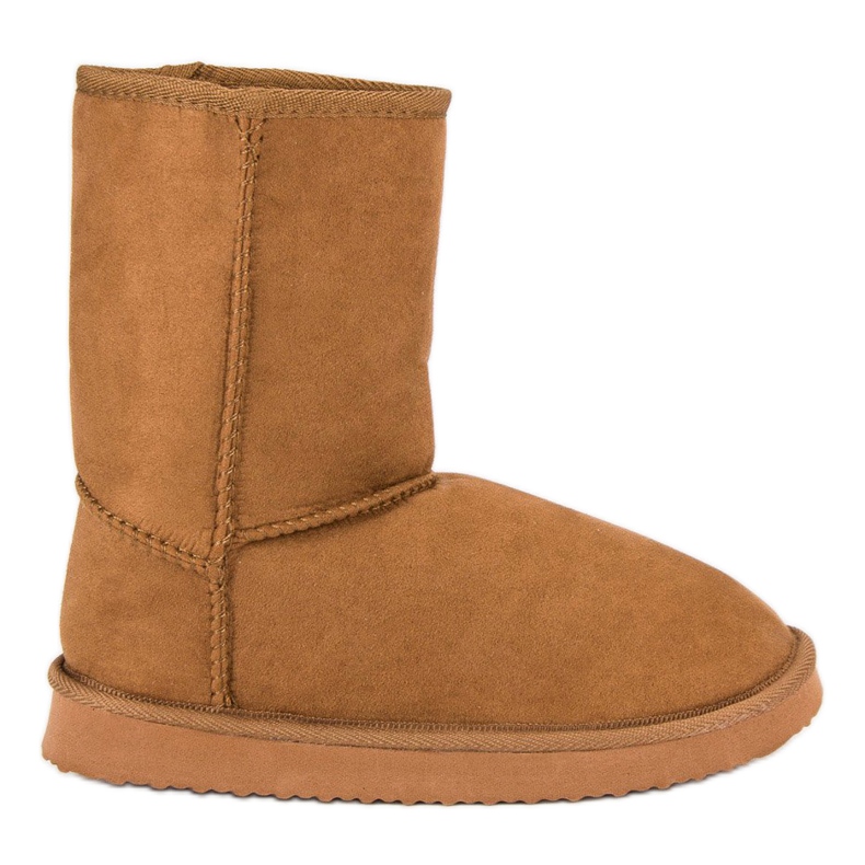 Suede snow boots brown 1