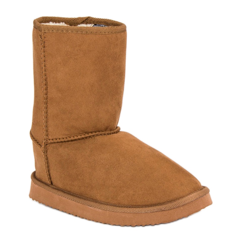 Suede snow boots brown 2
