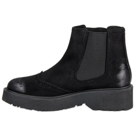 Corina Comfortable suede boots black 1