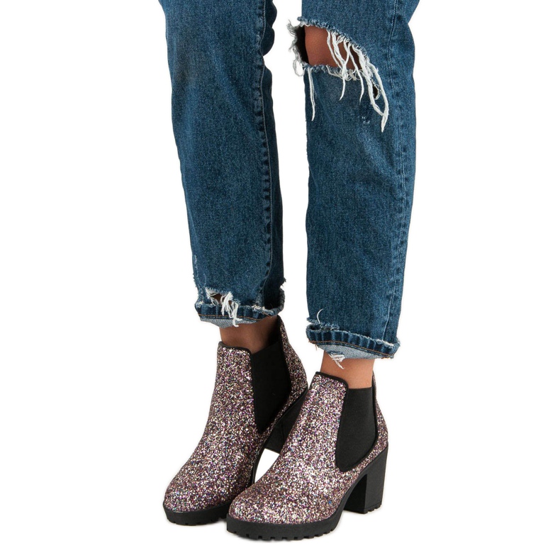 Corina Fashionable Jodhpur boots purple 2