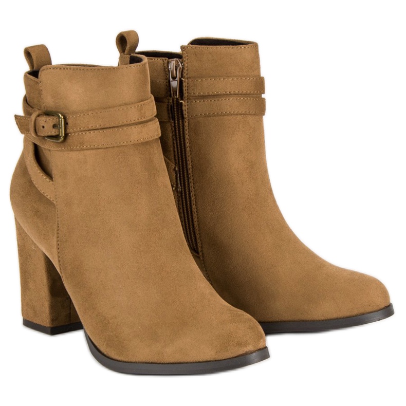 Corina Elegant high-heeled boots brown 1