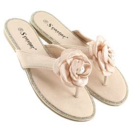 CK31P Beige beige flip-flops 1